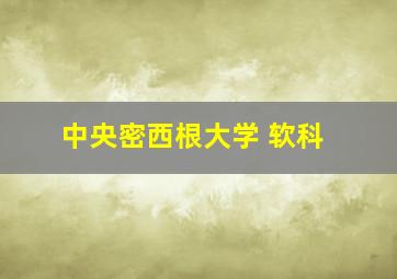 中央密西根大学 软科